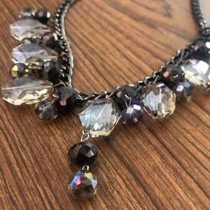 VINTAGE CRYSTAL BEAD NECKLACE